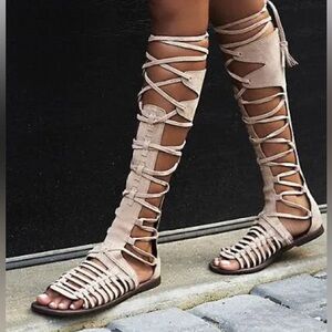 New Free People Sun Seeker Tall Gladiator Sandals